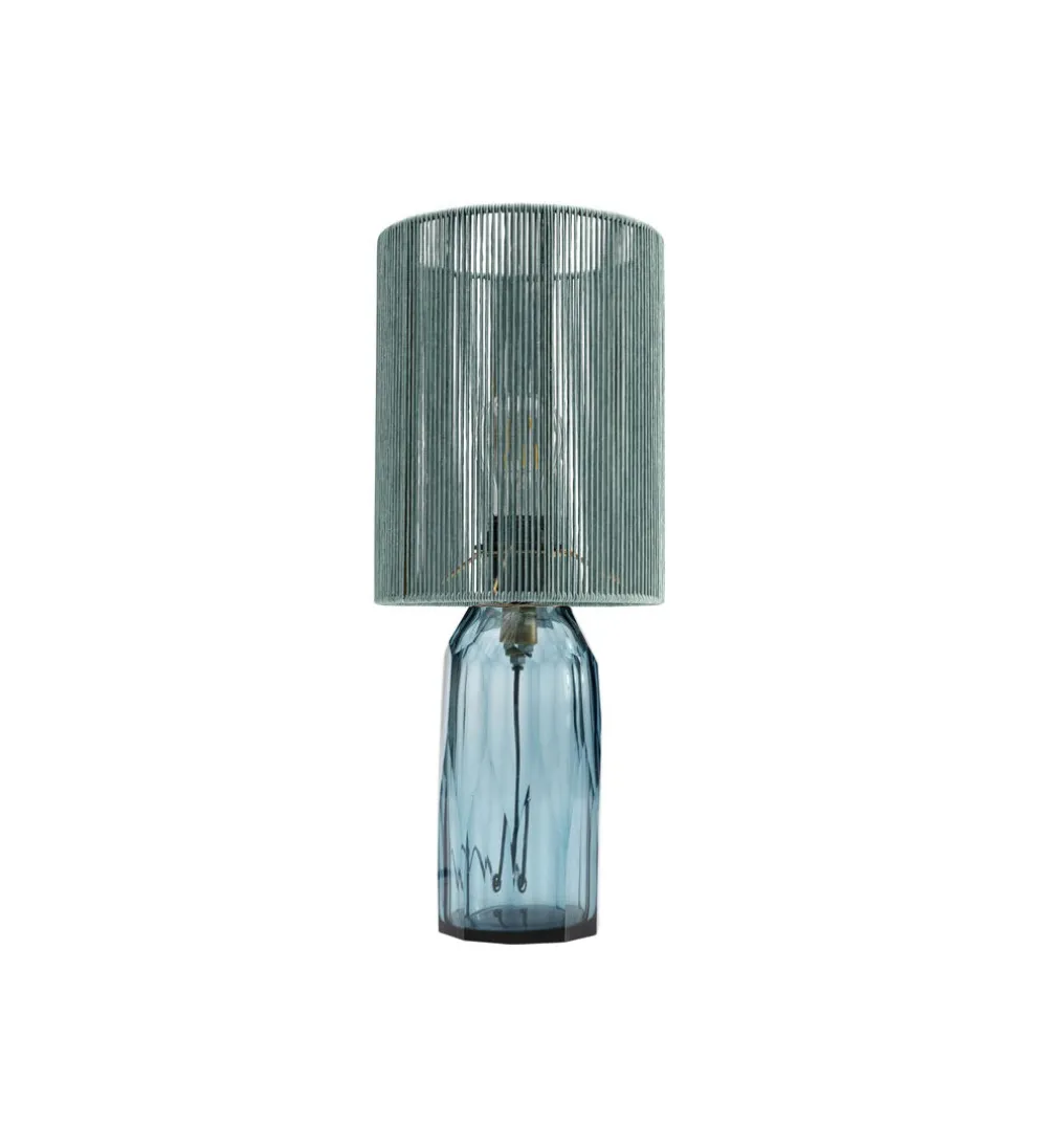 Lampa stołowa VECCHIO 42 cm niebieska