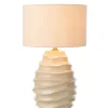 Lampa stołowa WAVING 68 cm ceramika beżowa