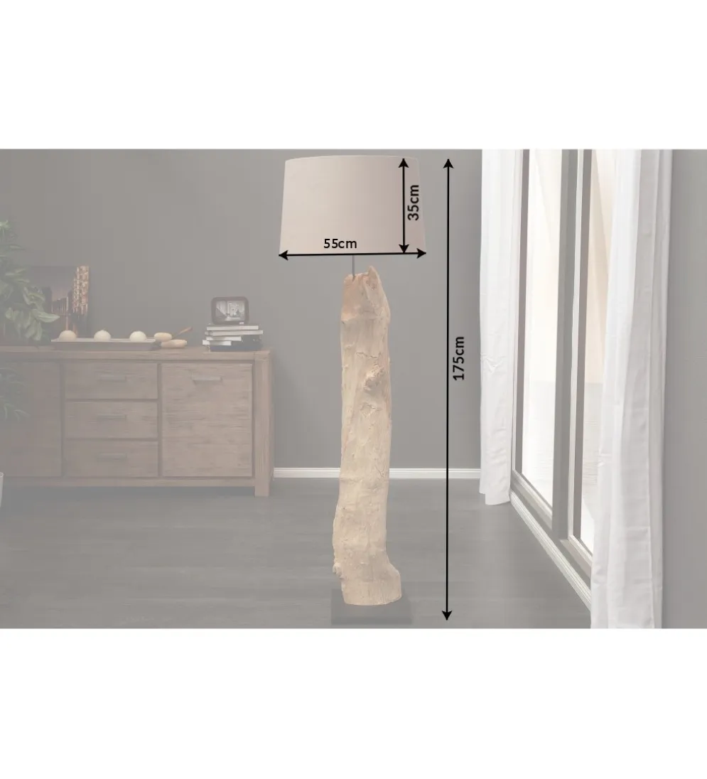 Lampa Treibholz Rousilique beżowa