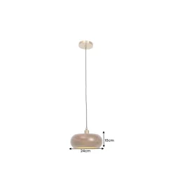 Lampa wisząca ALVA 25 cm drewno akacja