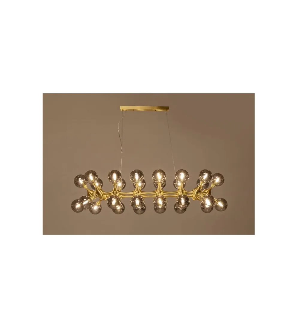 Lampa wisząca ATOMIC BALLS 140 cm złota
