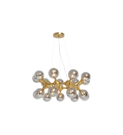 Lampa wisząca ATOMIC BALLS 74 cm złota
