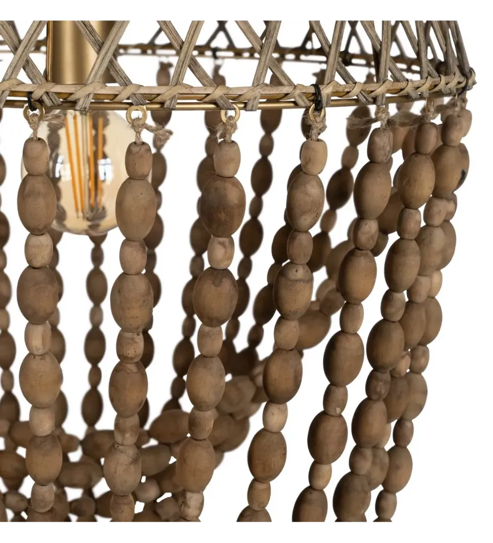 Lampa wisząca BEADINGO 88 cm naturalny