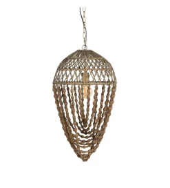 Lampa wisząca BEADINGO 71 cm naturalny