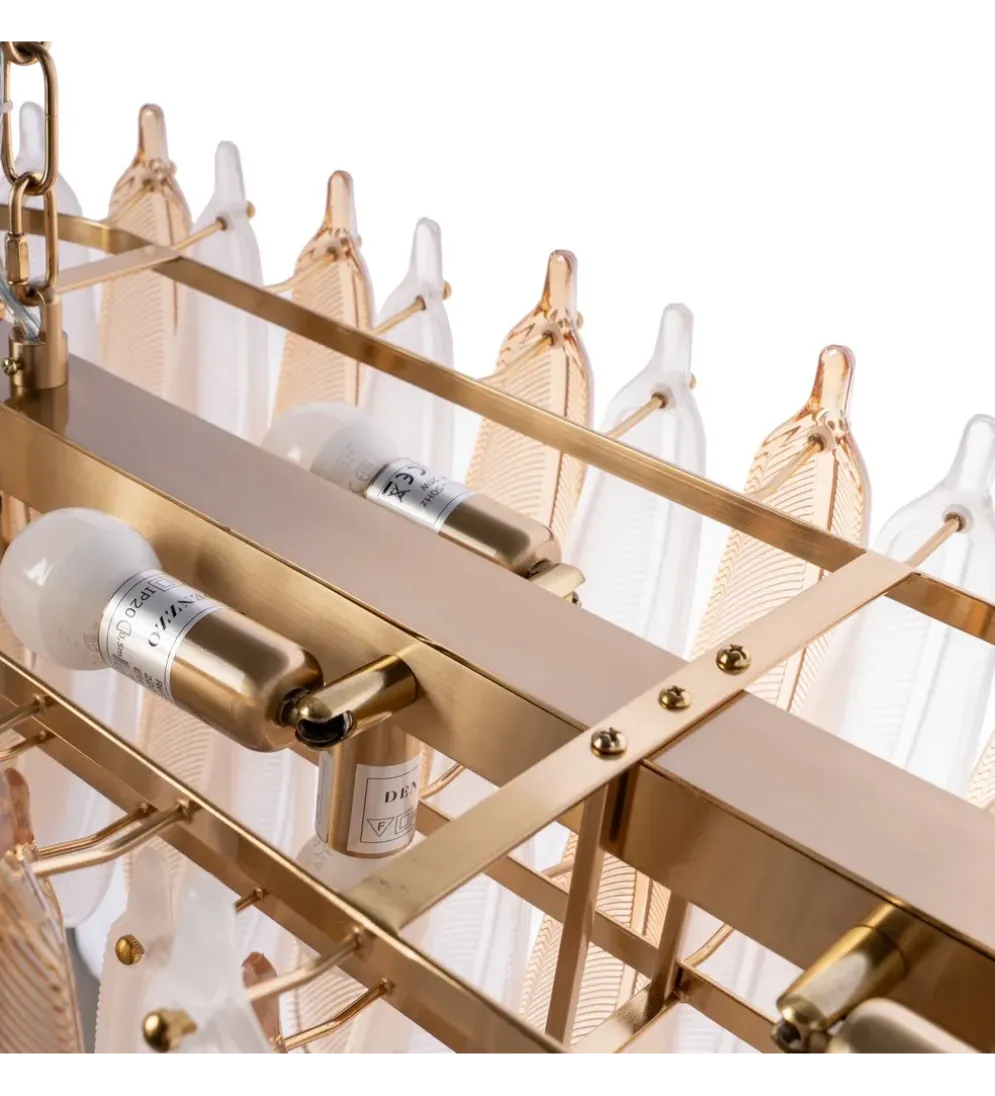 Lampa wisząca BEGAN 100 cm champagne