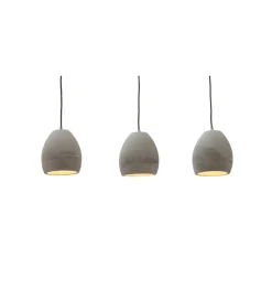 Lampa wisząca  Cement grau 3er Beton