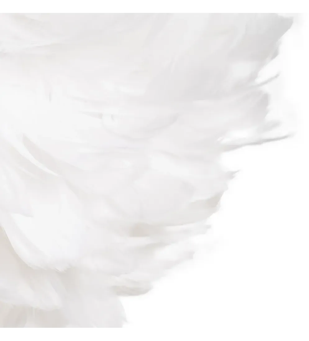 Lampa wisząca CLOUDI 40 cm Pióro biała