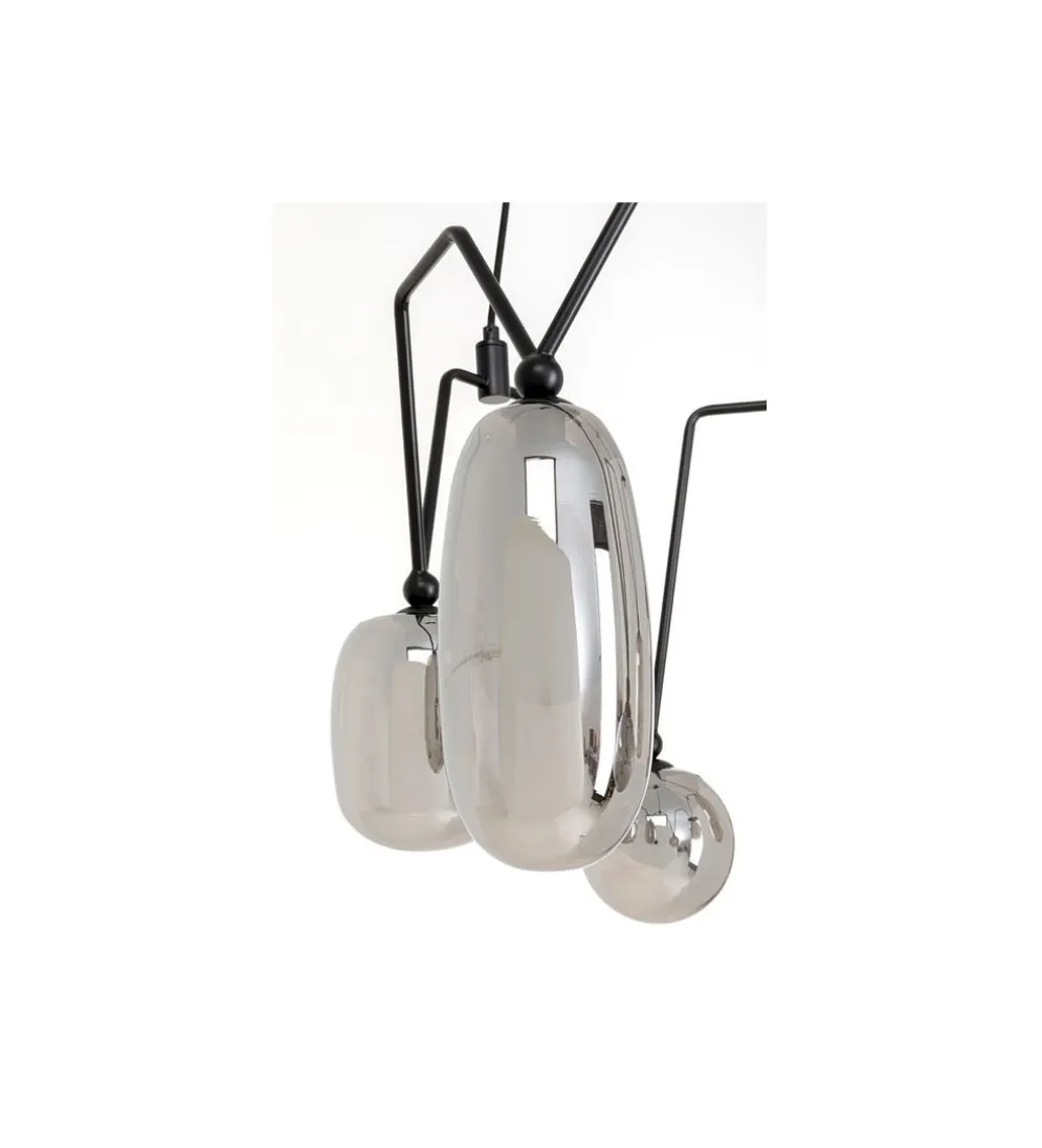 Lampa wisząca COLUMBO 58 cm czarna