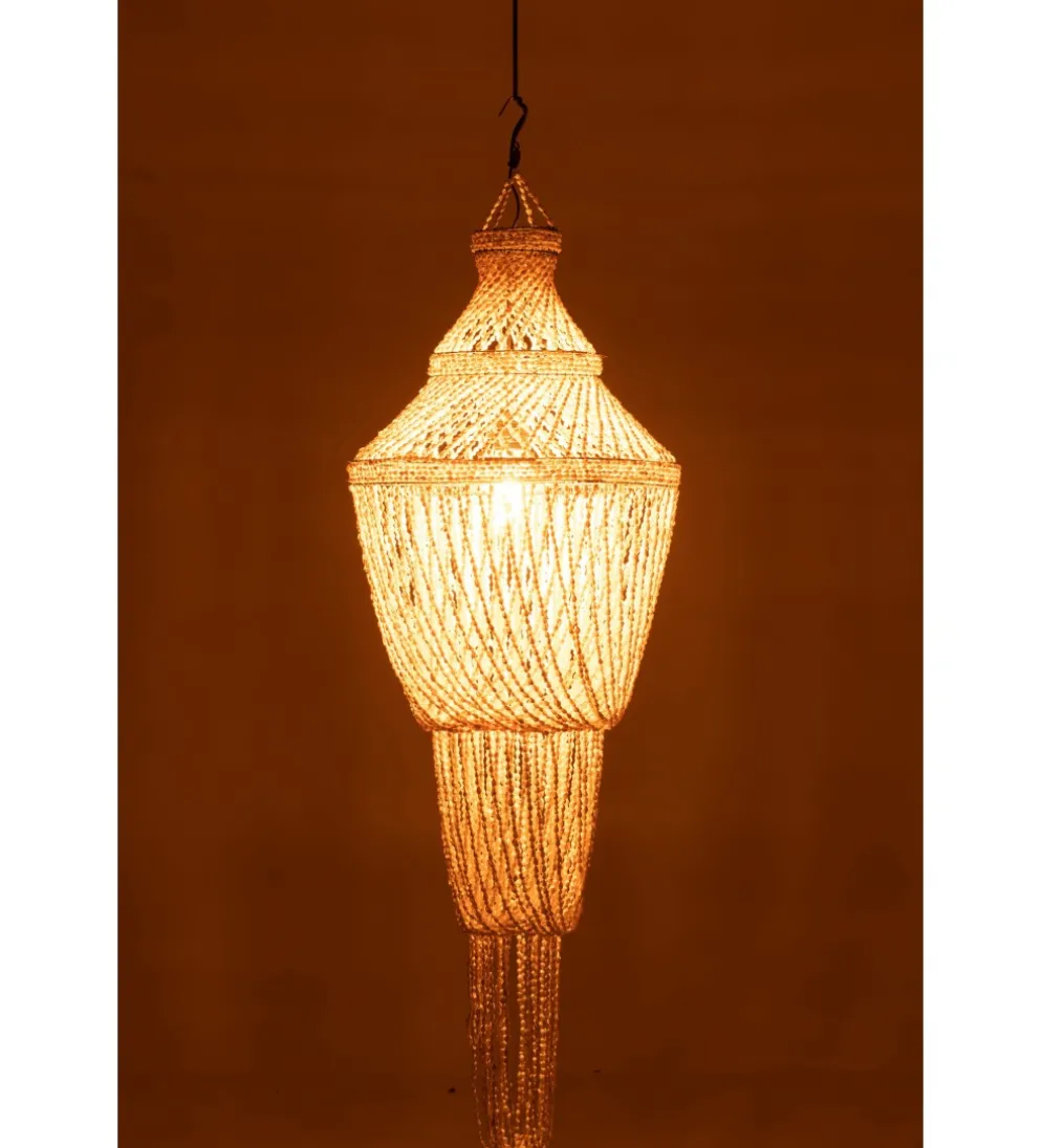 Lampa wisząca Daisy shell 51 cm naturalna