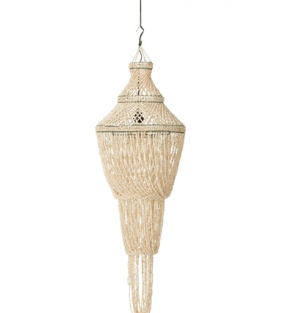 Lampa wisząca Daisy shell 51 cm naturalna