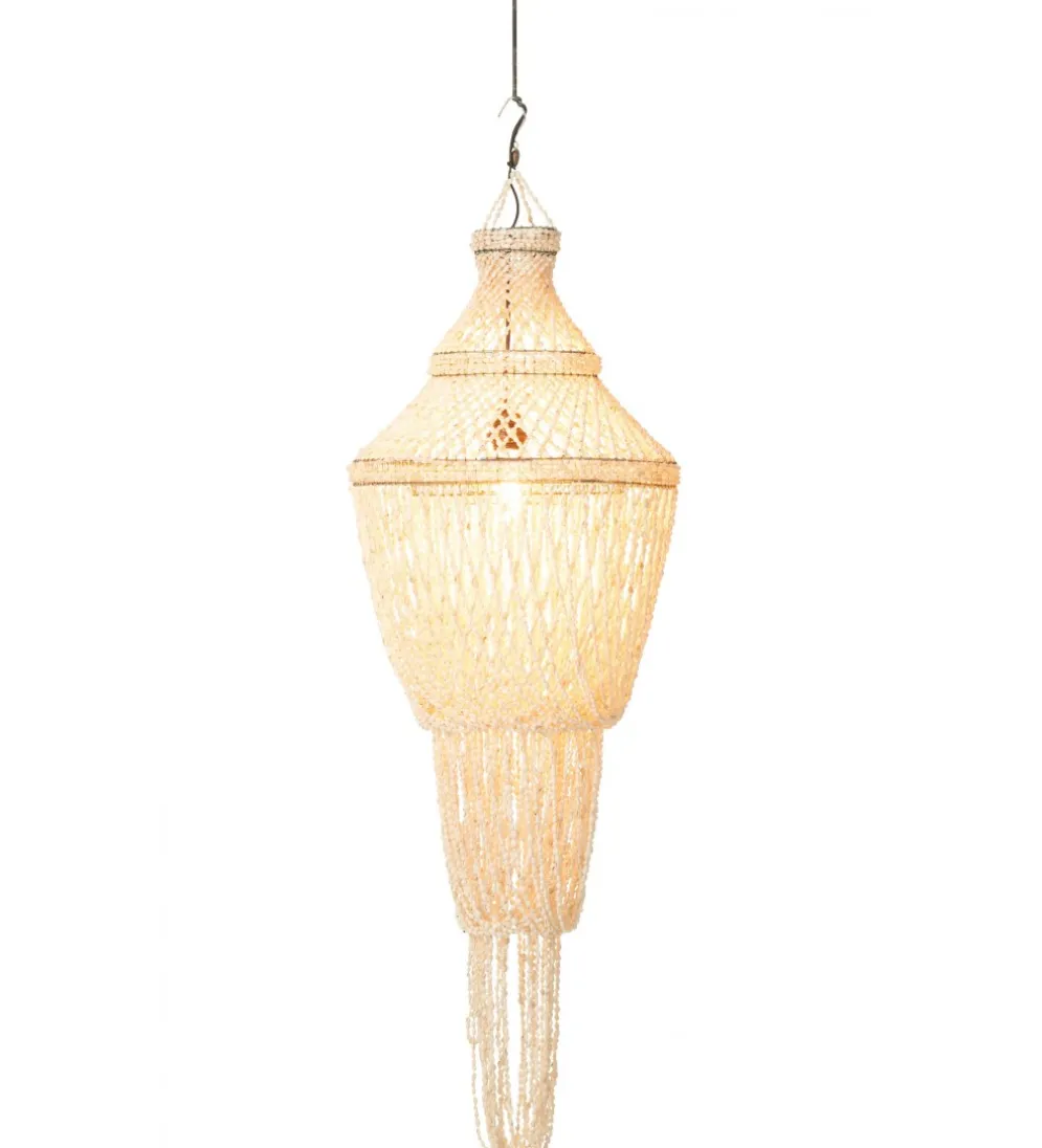 Lampa wisząca Daisy shell 51 cm naturalna