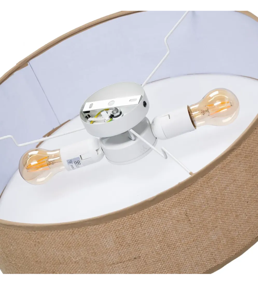 Lampa wisząca DWEMNAO 50 cm naturalna