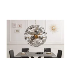 Lampa wisząca Evron Infinity 65 cm złota