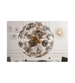 Lampa wisząca Evron Infinity 65 cm złota