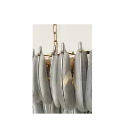 Lampa wisząca FEATHER 95 cm szara