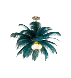 Lampa wisząca FEATHER PALM 87 cm zielona