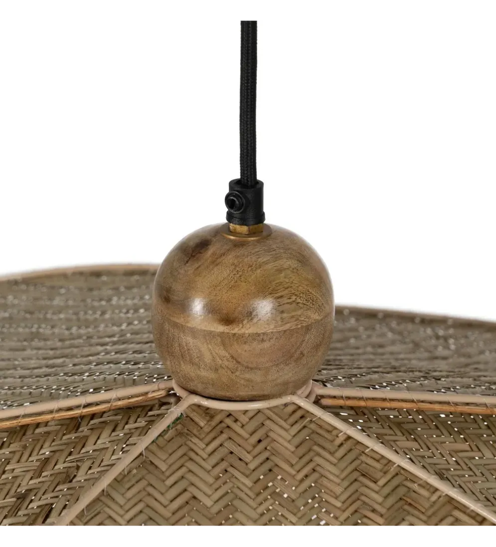 Lampa wisząca FEGARO 82 cm naturalne włókna