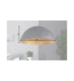 Lampa wisząca Glow 50 cm czarno złota