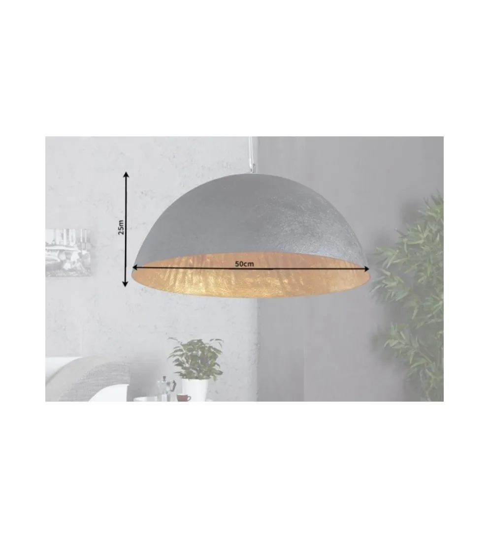 Lampa wisząca Glow 50 cm czarno złota
