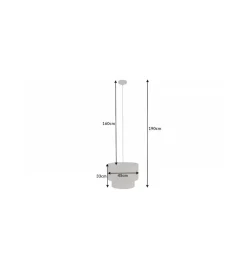Lampa wisząca JAWA Viviena 45 cm naturalna