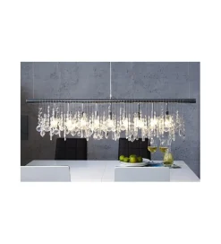 Lampa wisząca kryształowa Diamounds 9 Flamming