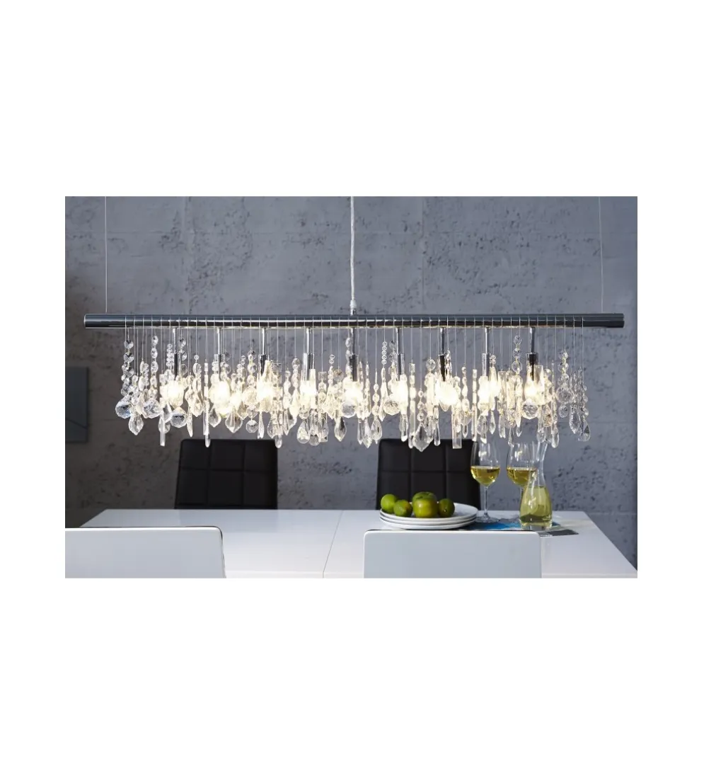 Lampa wisząca kryształowa Diamounds 9 Flamming