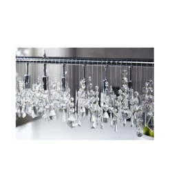Lampa wisząca kryształowa Diamounds 9 Flamming
