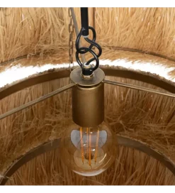 Lampa wisząca LIFS 48 cm Naturalna Rafia