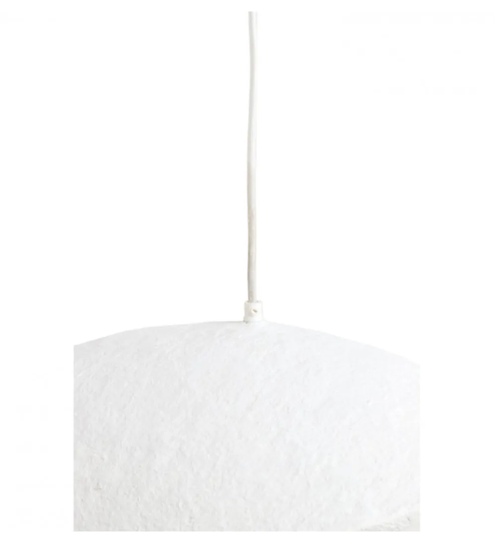 Lampa wisząca LONIA 71 cm kremowa antyczny brąz