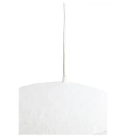 Lampa wisząca LONIA 53 cm kremowa antyczny brąz