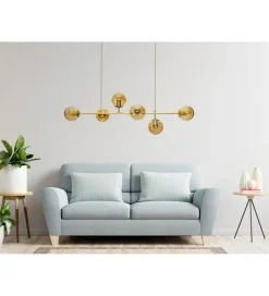 Lampa wisząca MORIS 113 cm złota