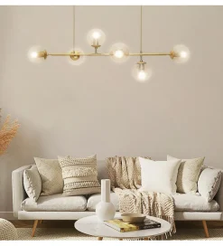 Lampa wisząca MORIS 113 cm złota