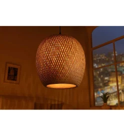 Lampa wisząca PAVO Nest 35 cm bambus