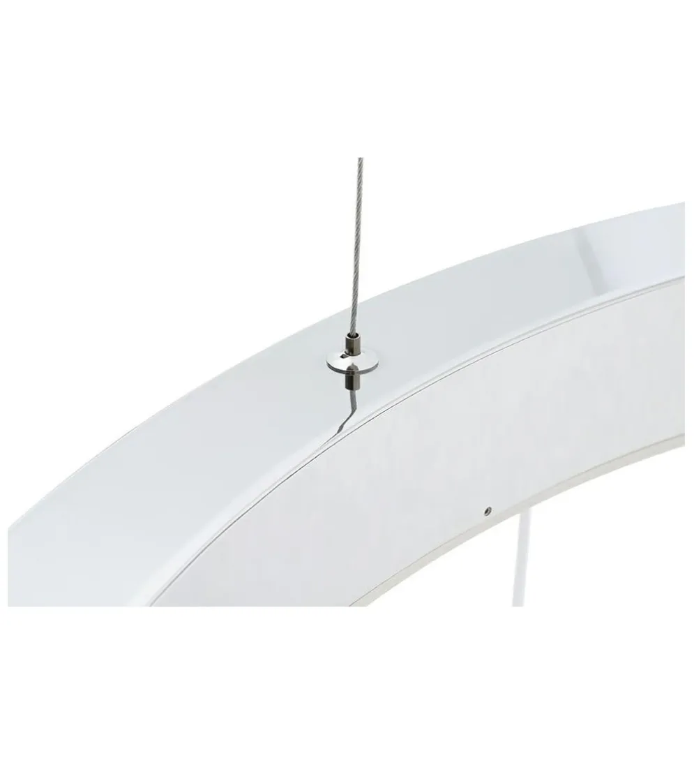 Lampa wisząca RING 60 cm srebrna