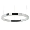 Lampa wisząca RING 80 cm srebrna