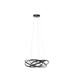 Lampa wisząca SATURN 72 cm czarna