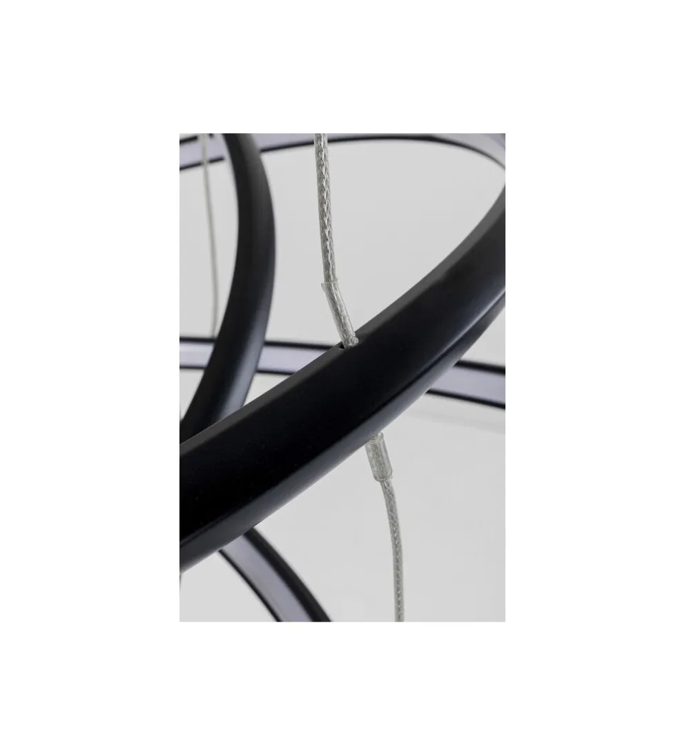 Lampa wisząca SATURN 72 cm czarna