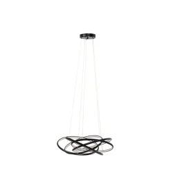 Lampa wisząca SATURN 72 cm czarna