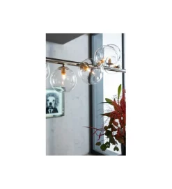 Lampa Wisząca Scala Balls Brass 155 Cm srebrna