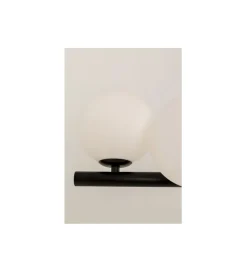 Lampa wisząca SCALA BALLS 150 cm czarna białe klosze