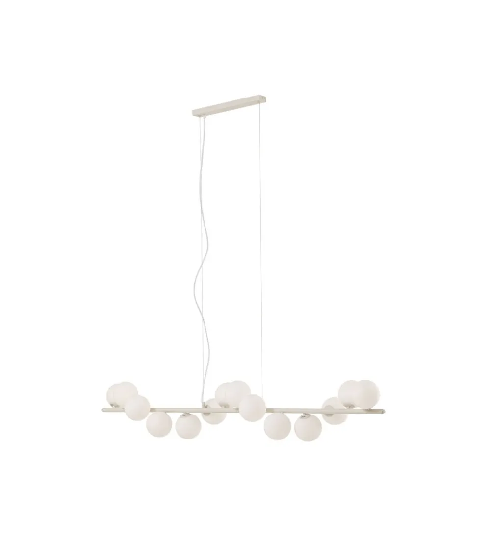 Lampa wisząca SCALA BALLS MILKY 150 cm beżowa