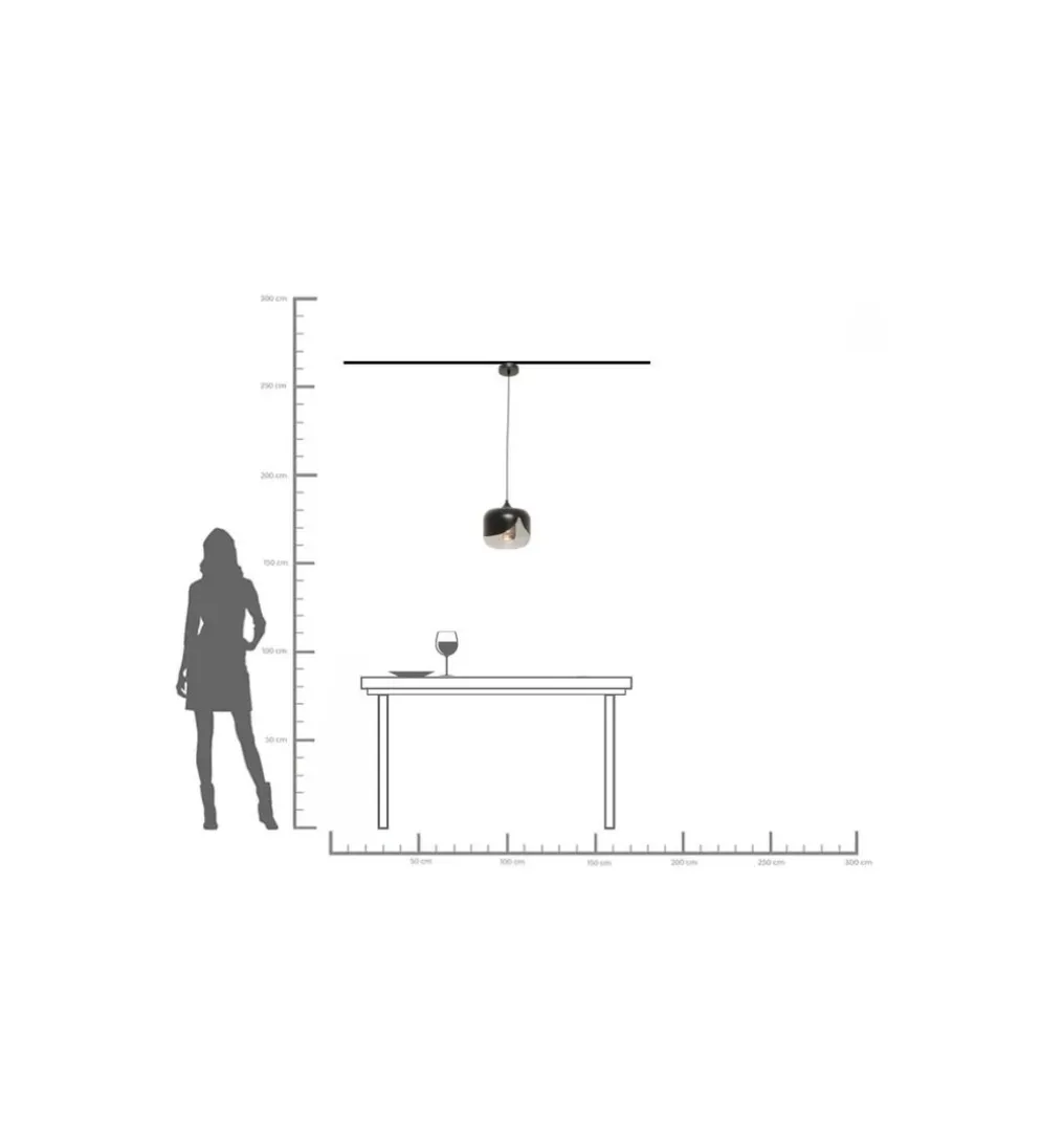 Lampa wisząca SMOKE GOBLET 25 cm