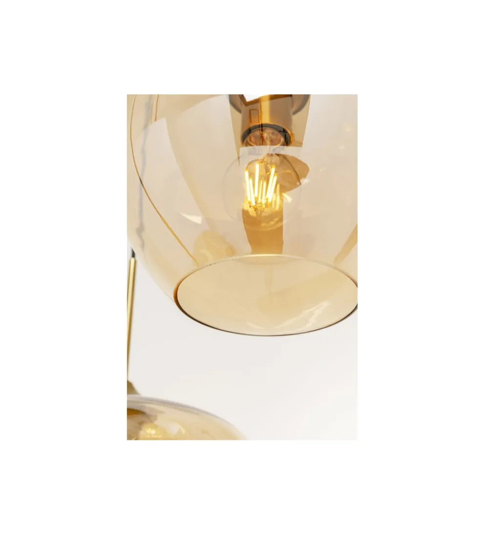 Lampa wisząca SPHERE AMBER 45 cm złota