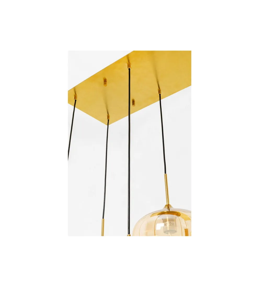 Lampa wisząca SPHERE AMBER TEN 160 cm złota