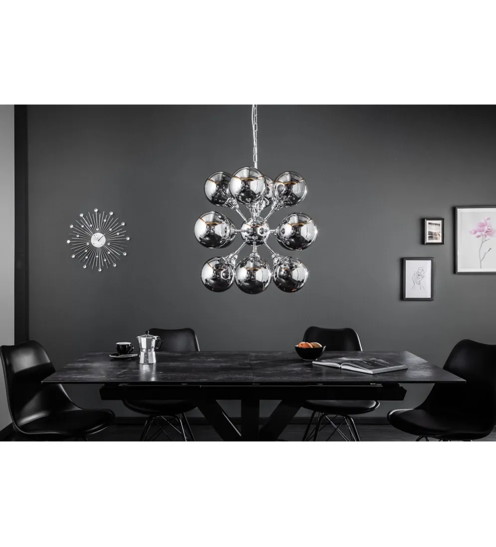 Lampa wisząca STARS 72 cm srebrna