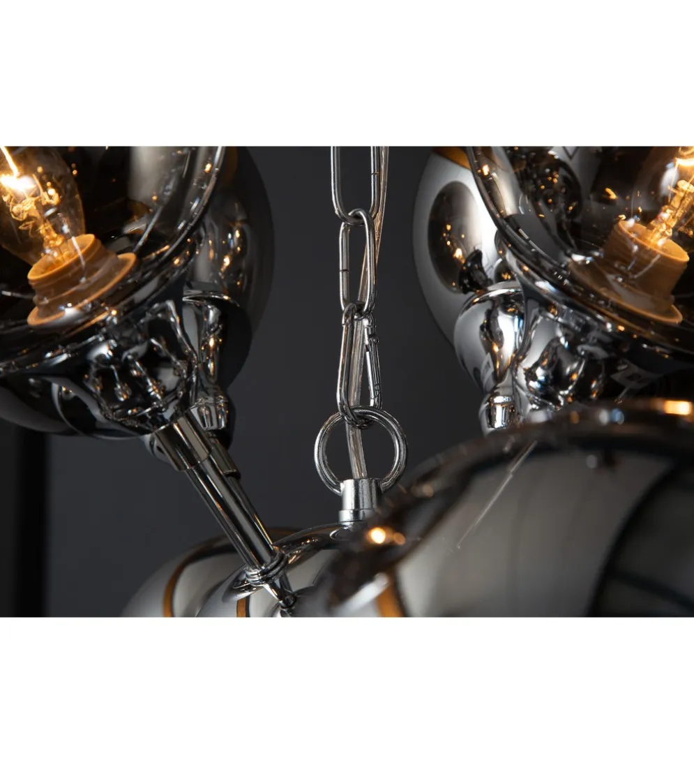 Lampa wisząca STARS 72 cm srebrna