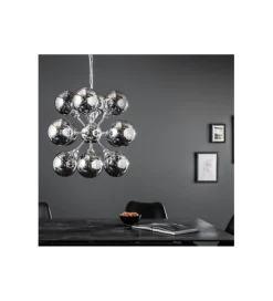 Lampa wisząca STARS 72 cm srebrna
