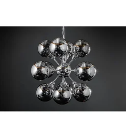 Lampa wisząca STARS 72 cm srebrna