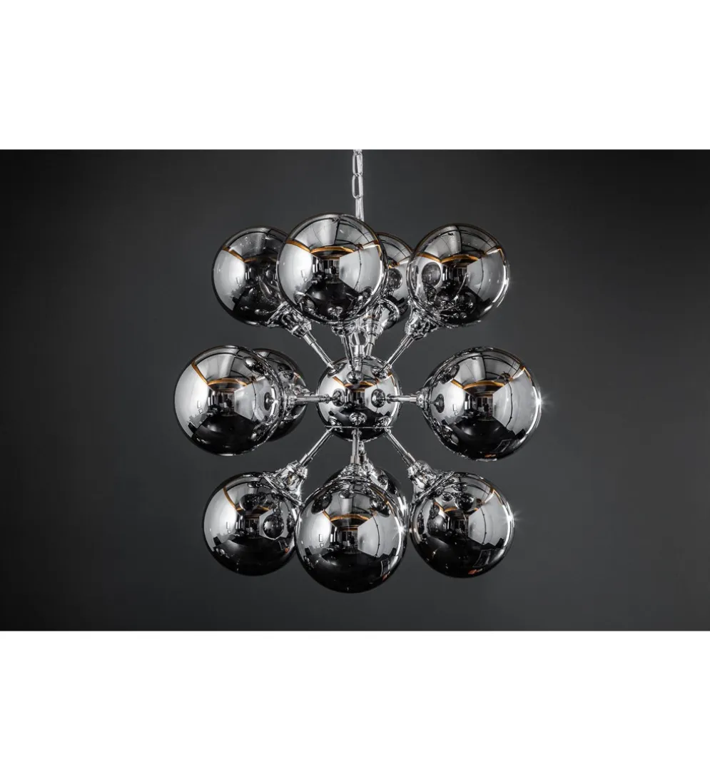 Lampa wisząca STARS 72 cm srebrna