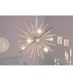 Lampa wisząca Sunlight 50 cm mosiężna